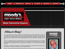 Tablet Screenshot of moodyssheetmetal.com